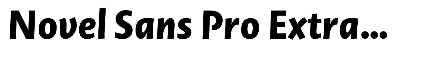 Novel Sans Pro ExtraBold Italic
